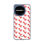 スリムプロテクションケース［ Stripe Hearts - Red ］
