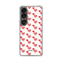 スリムプロテクションケース［ Stripe Hearts - Red ］