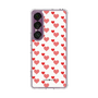 スリムプロテクションケース［ Stripe Hearts - Red ］