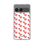 スリムプロテクションケース［ Stripe Hearts - Red ］