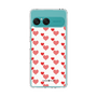 スリムプロテクションケース［ Stripe Hearts - Red ］