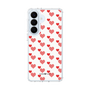 スリムプロテクションケース［ Stripe Hearts - Red ］