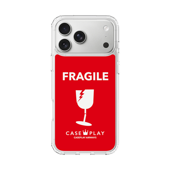 スリムプロテクションケース［ FRAGILE - Red ］