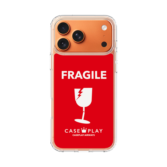 スリムプロテクションケース［ FRAGILE - Red ］