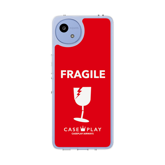 スリムプロテクションケース［ FRAGILE - Red ］