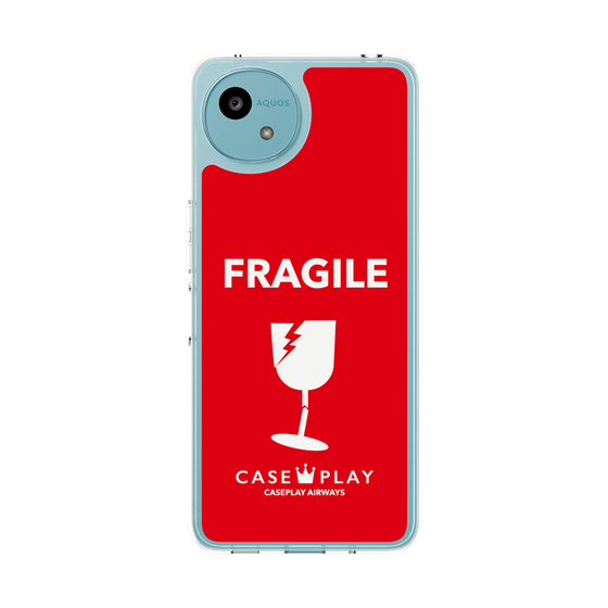 スリムプロテクションケース［ FRAGILE - Red ］