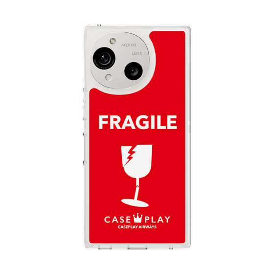 スリムプロテクションケース［ FRAGILE - Red ］