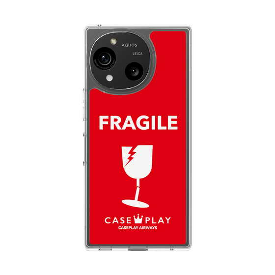 スリムプロテクションケース［ FRAGILE - Red ］