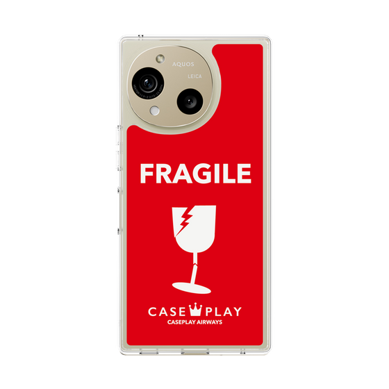 スリムプロテクションケース［ FRAGILE - Red ］