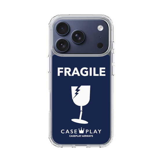 スリムプロテクションケース［ FRAGILE - Navy ］