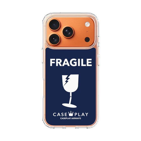 スリムプロテクションケース［ FRAGILE - Navy ］