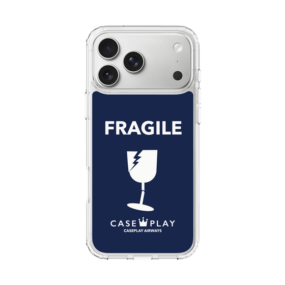 スリムプロテクションケース［ FRAGILE - Navy ］
