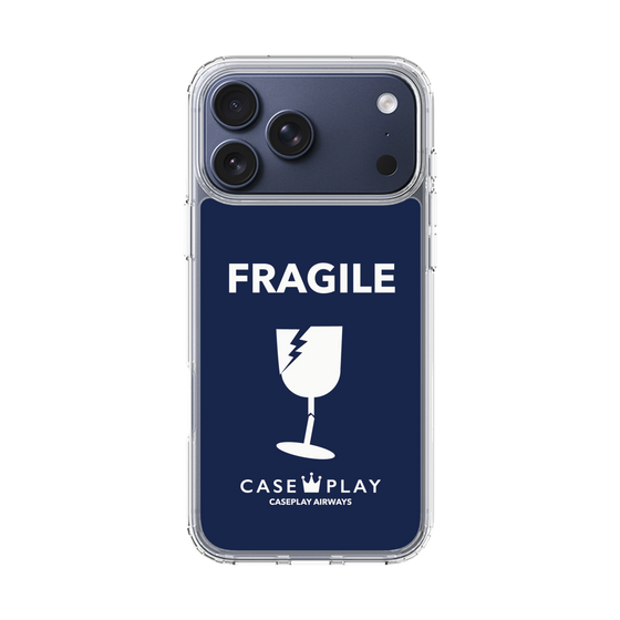 スリムプロテクションケース［ FRAGILE - Navy ］
