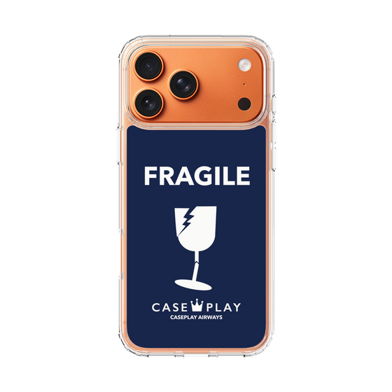 スリムプロテクションケース［ FRAGILE - Navy ］