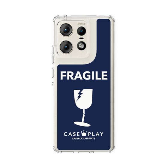スリムプロテクションケース［ FRAGILE - Navy ］