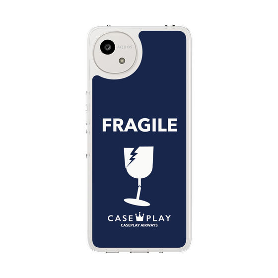 スリムプロテクションケース［ FRAGILE - Navy ］