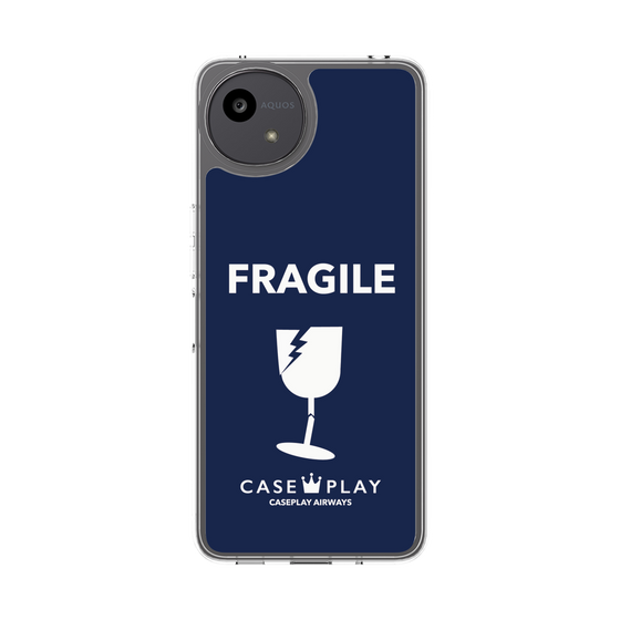 スリムプロテクションケース［ FRAGILE - Navy ］