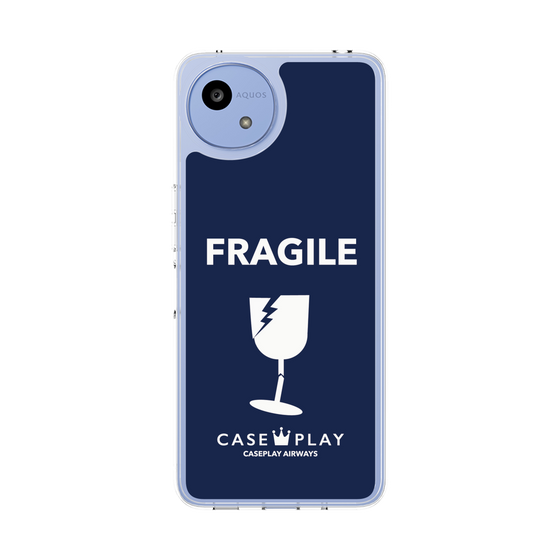 スリムプロテクションケース［ FRAGILE - Navy ］
