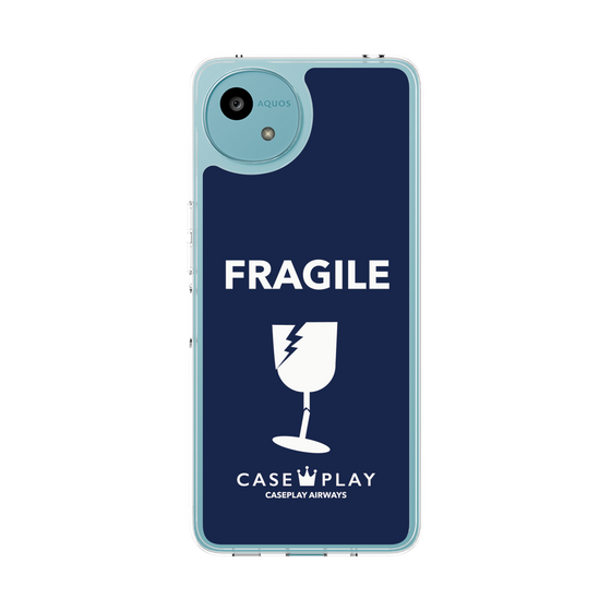スリムプロテクションケース［ FRAGILE - Navy ］