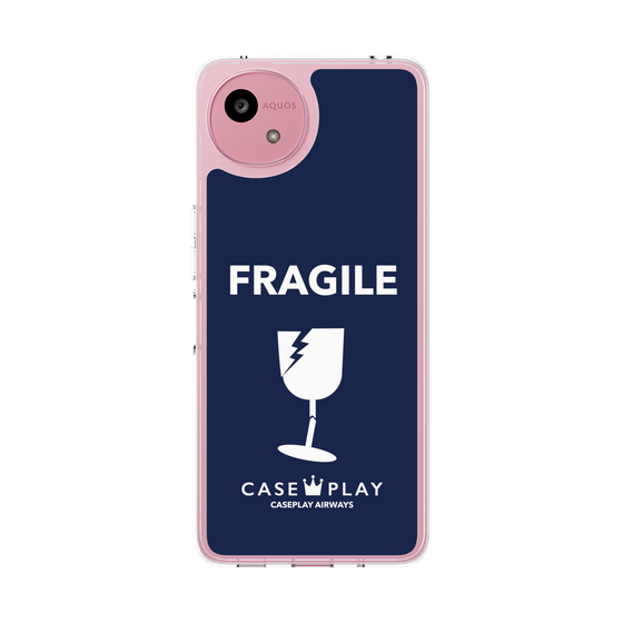 スリムプロテクションケース［ FRAGILE - Navy ］