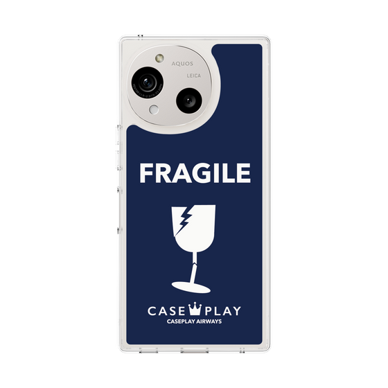 スリムプロテクションケース［ FRAGILE - Navy ］