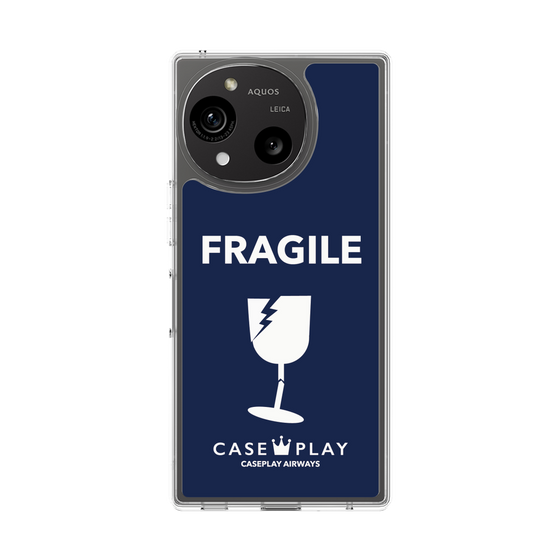 スリムプロテクションケース［ FRAGILE - Navy ］