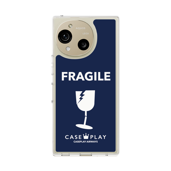 スリムプロテクションケース［ FRAGILE - Navy ］