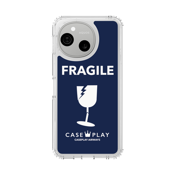 スリムプロテクションケース［ FRAGILE - Navy ］