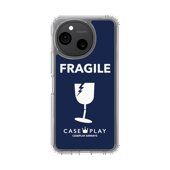 スリムプロテクションケース［ FRAGILE - Navy ］