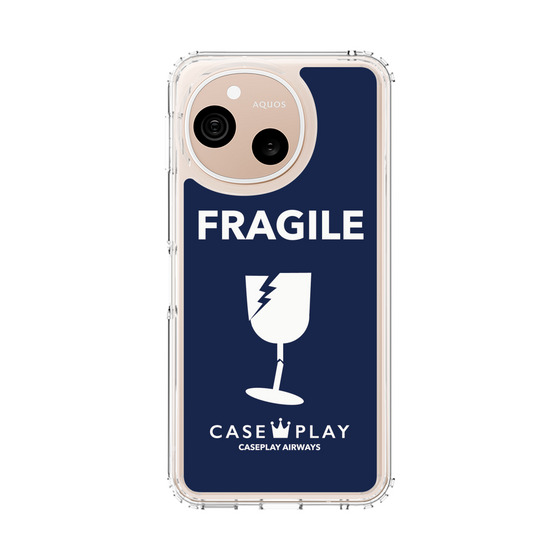 スリムプロテクションケース［ FRAGILE - Navy ］