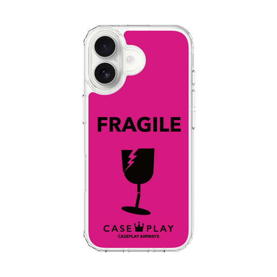 スリムプロテクションケース［ FRAGILE - Pink ］