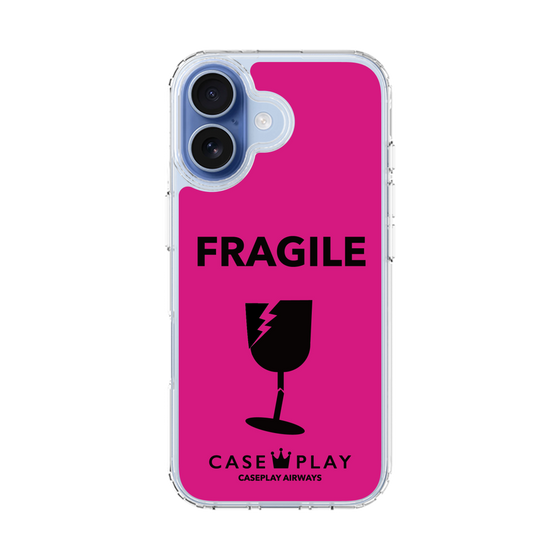 スリムプロテクションケース［ FRAGILE - Pink ］