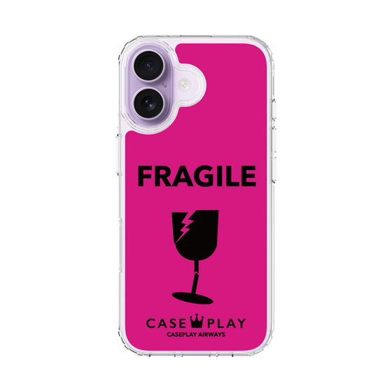 スリムプロテクションケース［ FRAGILE - Pink ］