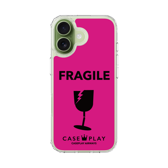 スリムプロテクションケース［ FRAGILE - Pink ］