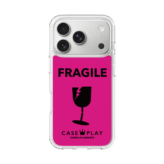 スリムプロテクションケース［ FRAGILE - Pink ］