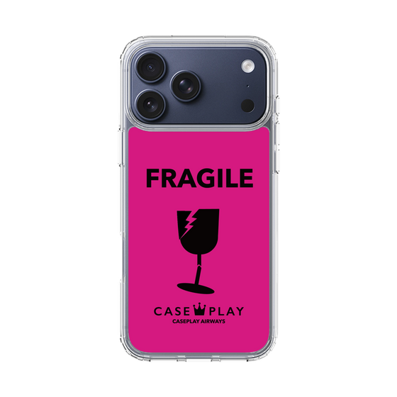スリムプロテクションケース［ FRAGILE - Pink ］