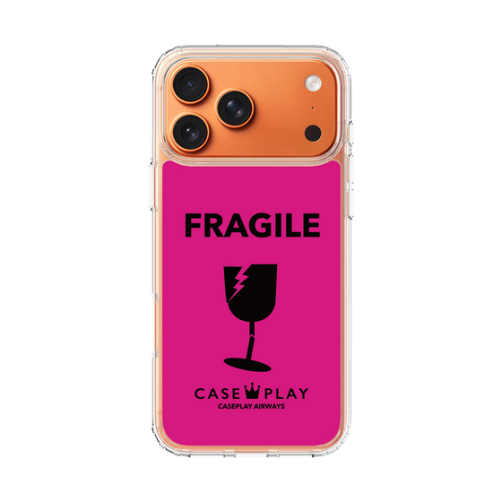 スリムプロテクションケース［ FRAGILE - Pink ］