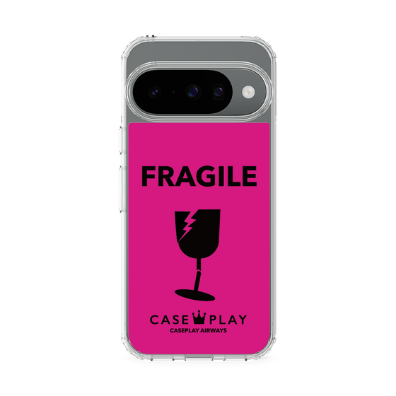 スリムプロテクションケース［ FRAGILE - Pink ］