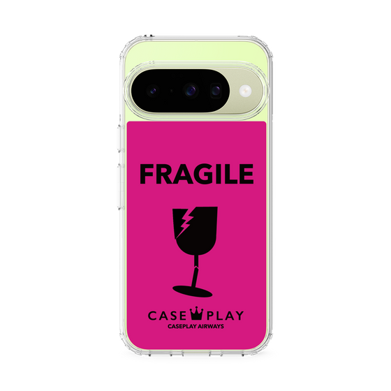 スリムプロテクションケース［ FRAGILE - Pink ］