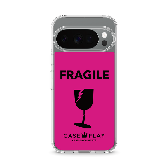 スリムプロテクションケース［ FRAGILE - Pink ］
