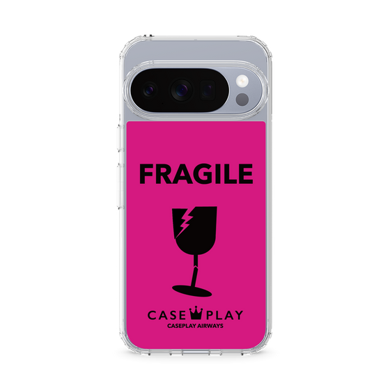 スリムプロテクションケース［ FRAGILE - Pink ］
