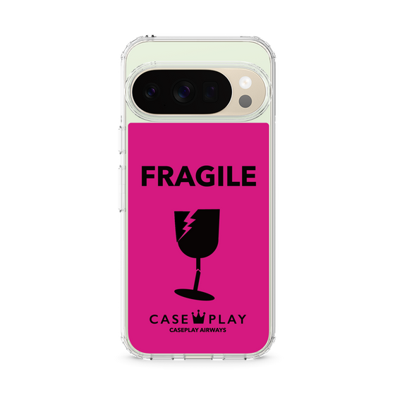 スリムプロテクションケース［ FRAGILE - Pink ］