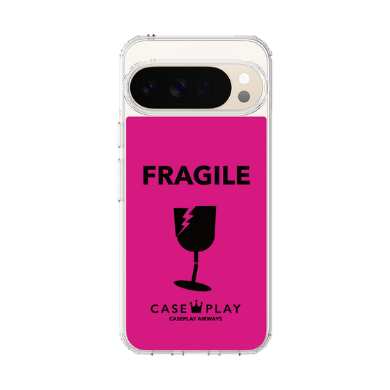 スリムプロテクションケース［ FRAGILE - Pink ］