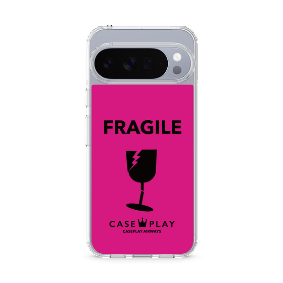 スリムプロテクションケース［ FRAGILE - Pink ］