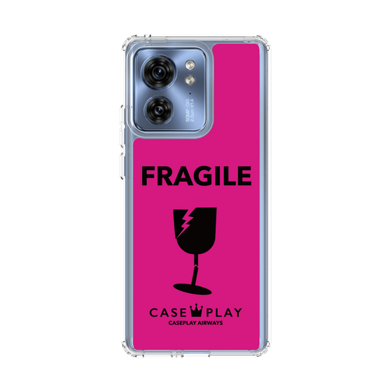 スリムプロテクションケース［ FRAGILE - Pink ］