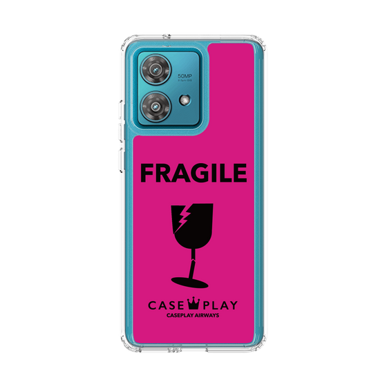 スリムプロテクションケース［ FRAGILE - Pink ］