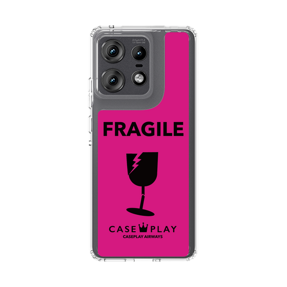 スリムプロテクションケース［ FRAGILE - Pink ］