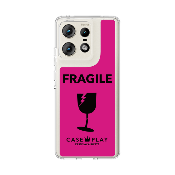 スリムプロテクションケース［ FRAGILE - Pink ］