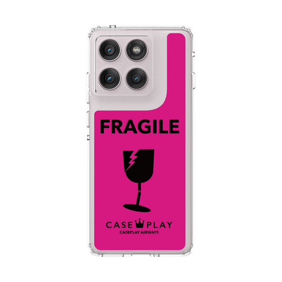 スリムプロテクションケース［ FRAGILE - Pink ］