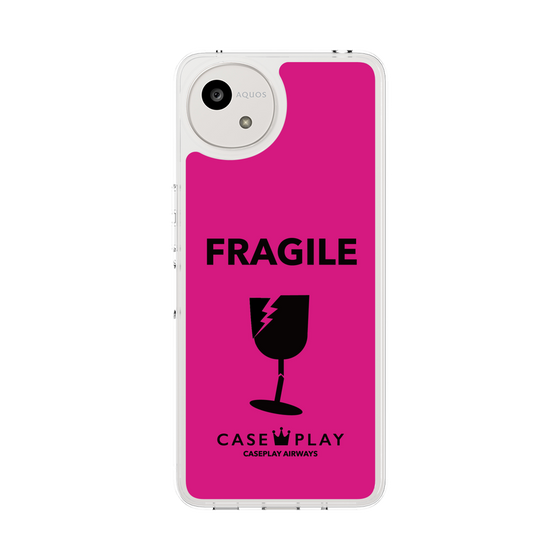 スリムプロテクションケース［ FRAGILE - Pink ］